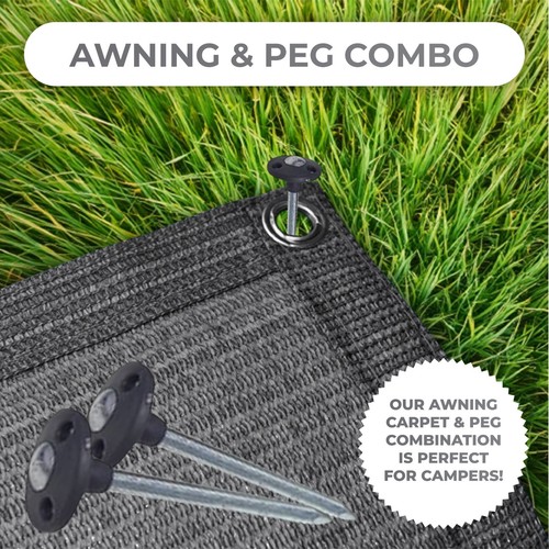 Breathable awning carpet with - breathable,