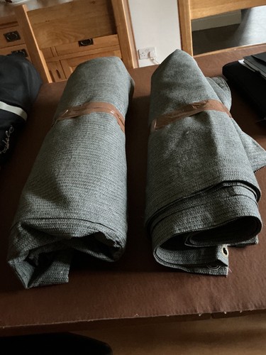 Two polyester ground sheets - two,